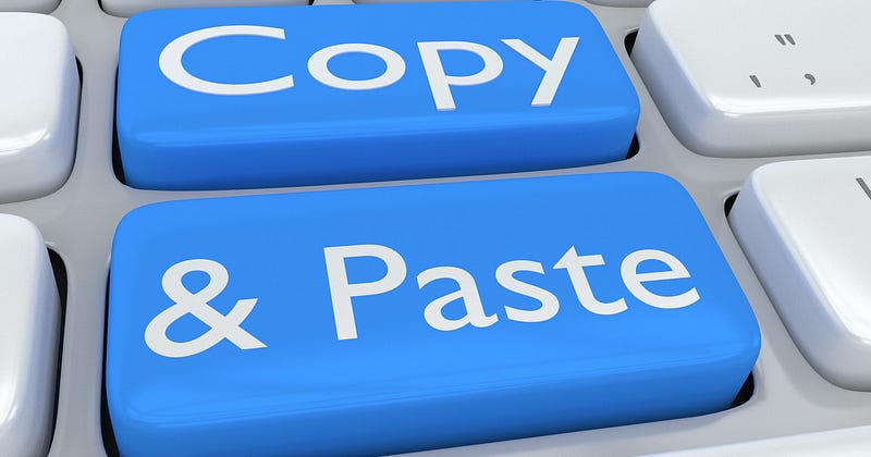 Copy and Paste