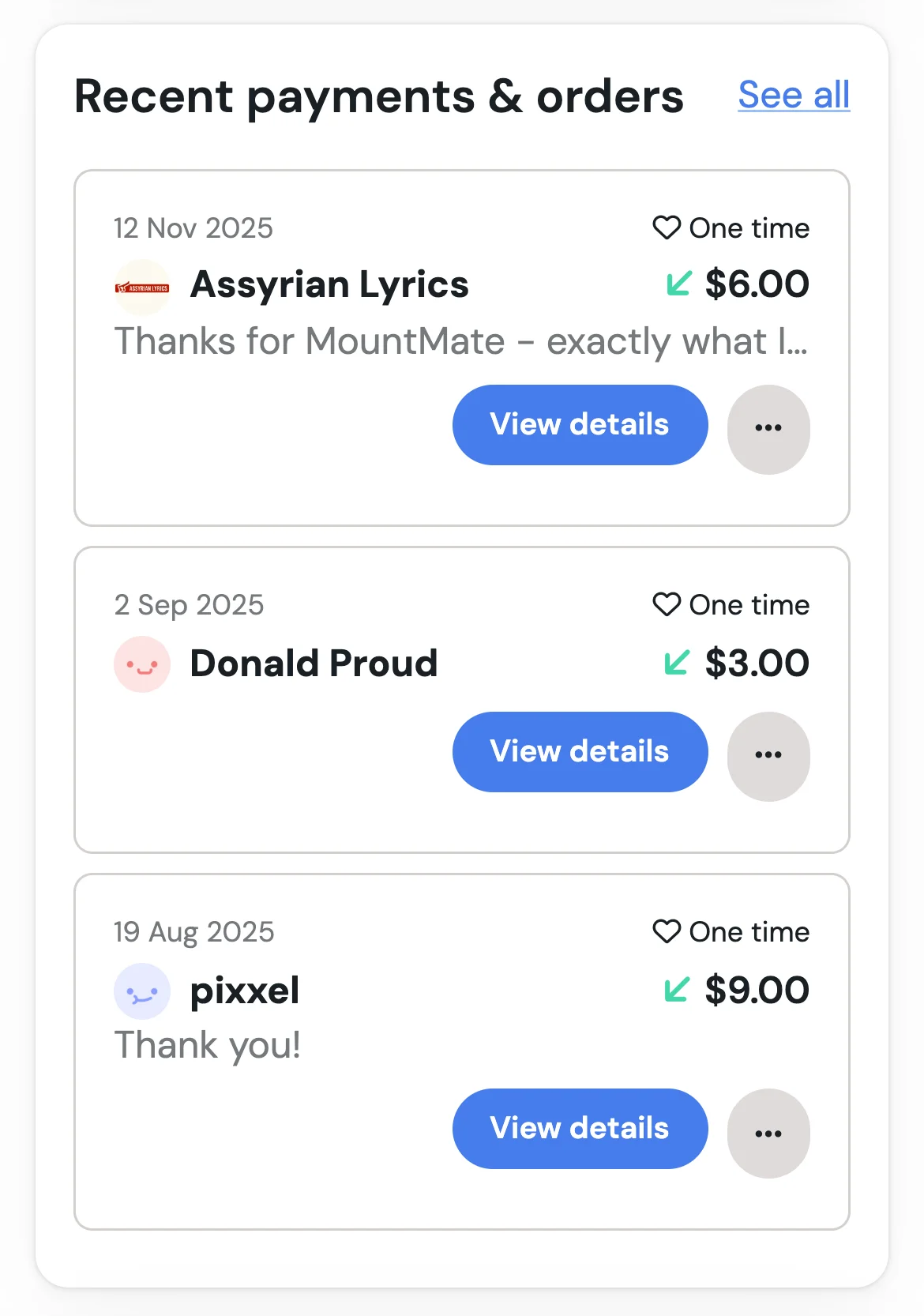 User donated for app MountMate
